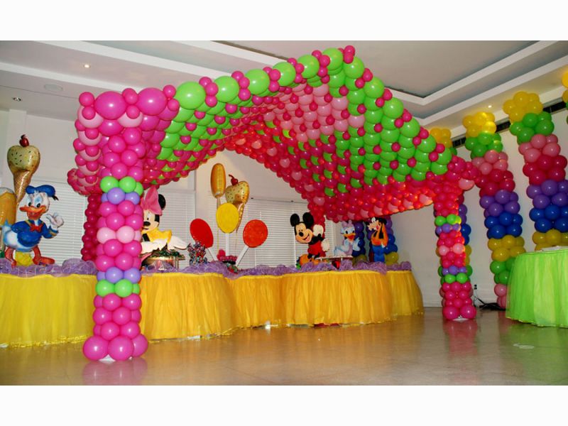 Como decoraciones con globos