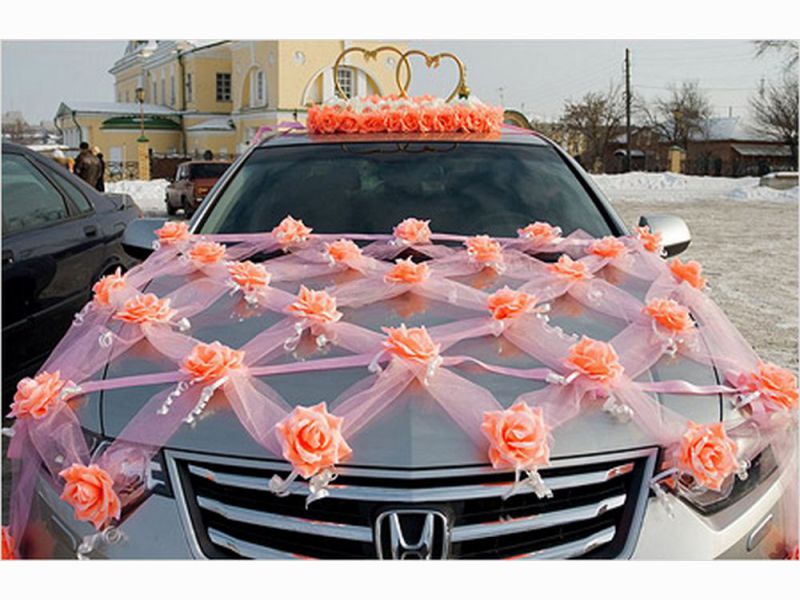 Как украсит машину на свадьбу своими руками 